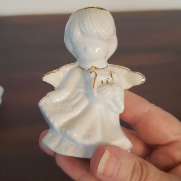 Set of 2 Vintage Porcelain Angel Bells - Picture 8 of 11